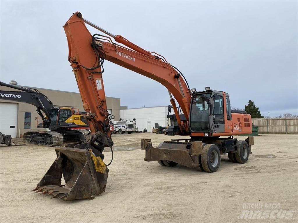 Hitachi ZX210W Pelle sur pneus