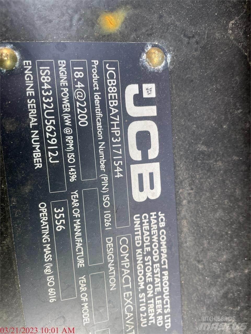 JCB 35Z-1 Mini pelle < 7t