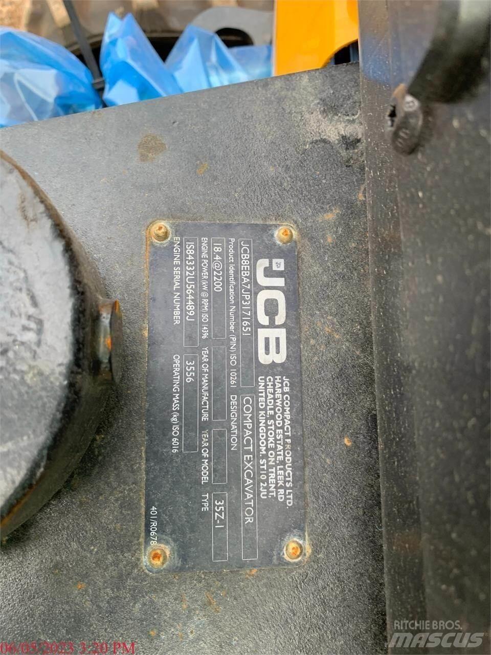 JCB 35Z-1 Mini pelle < 7t