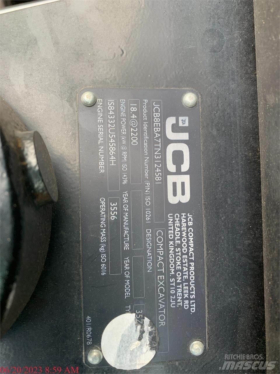 JCB 35Z-1 Mini pelle < 7t
