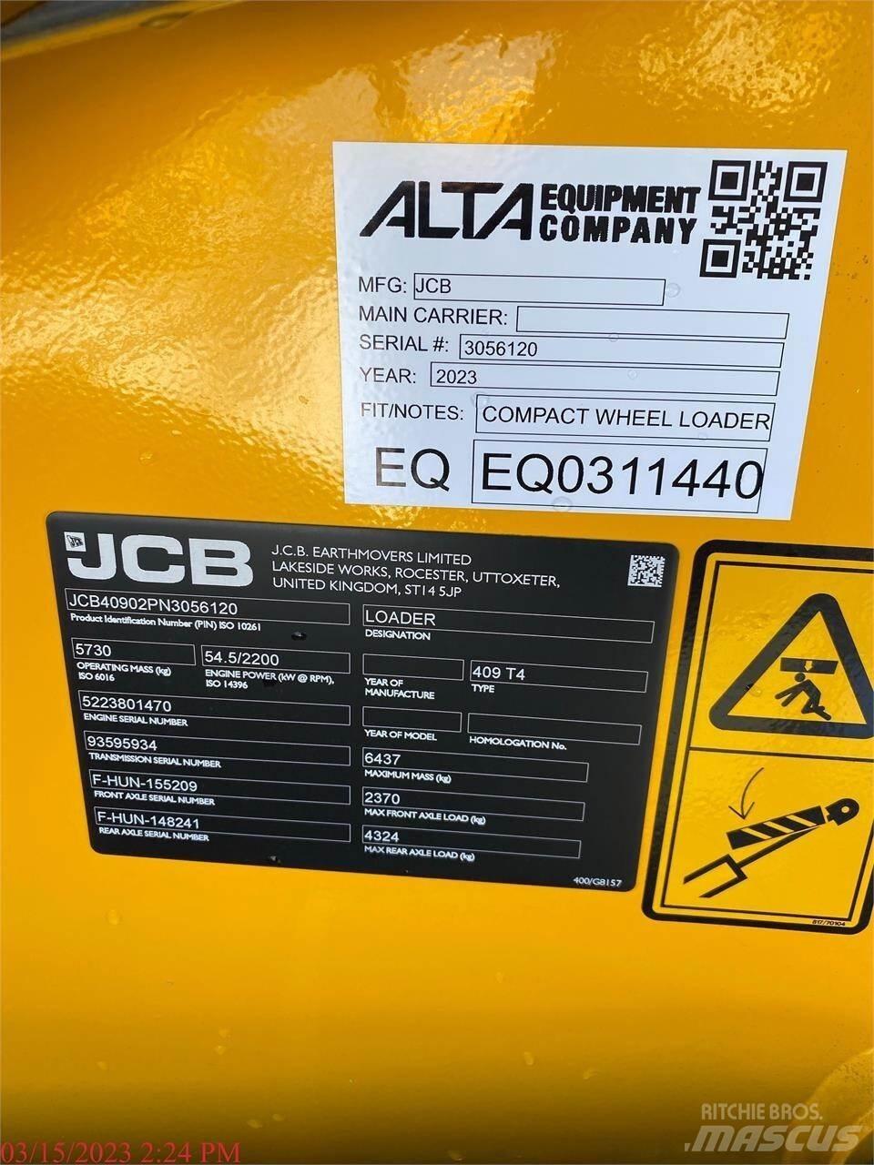 JCB 409 Chargeuse sur pneus