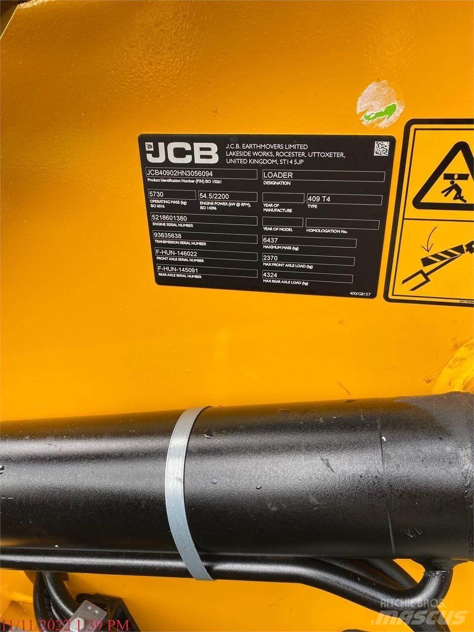 JCB 409 Chargeuse sur pneus