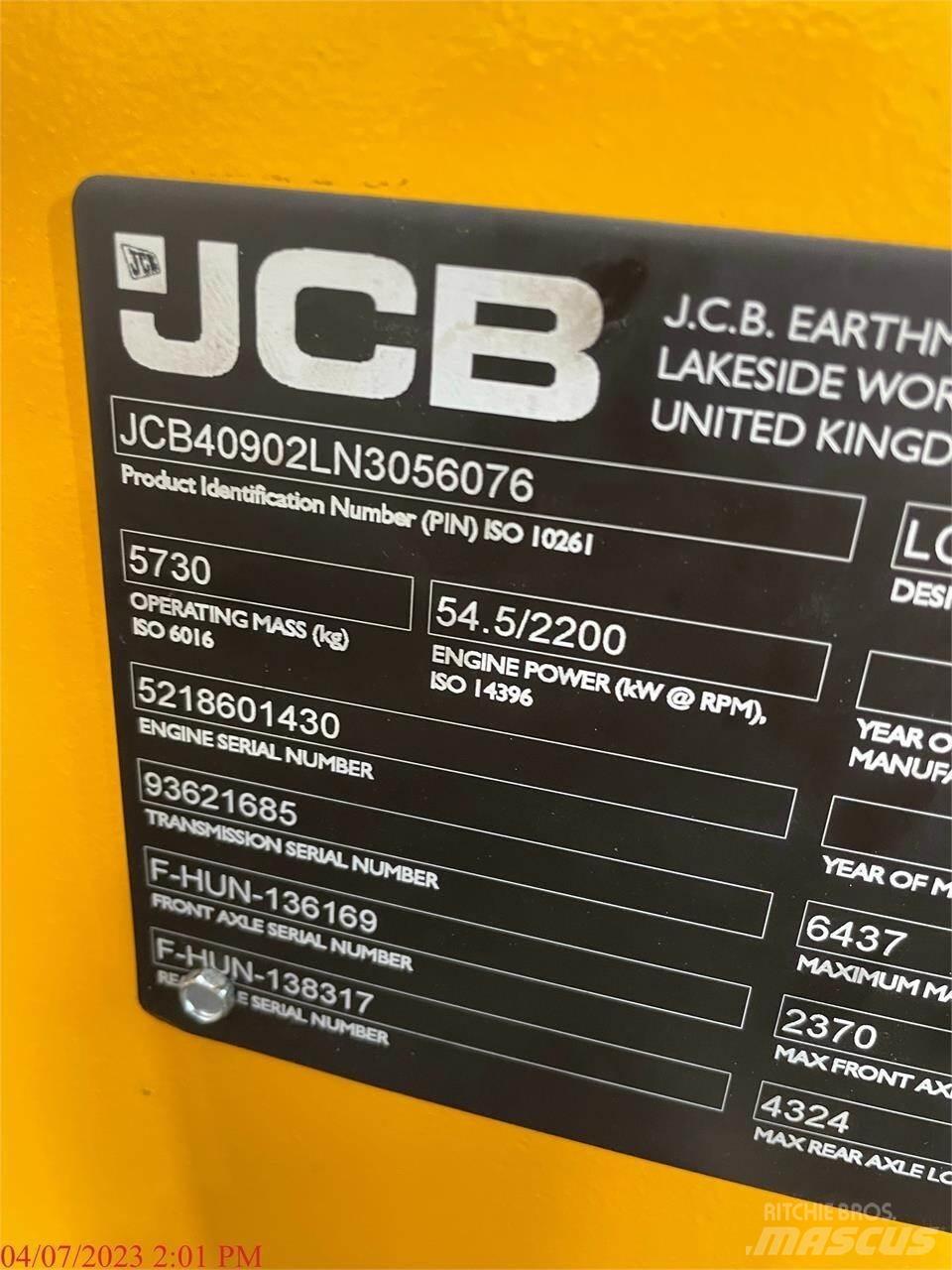 JCB 409 Chargeuse sur pneus