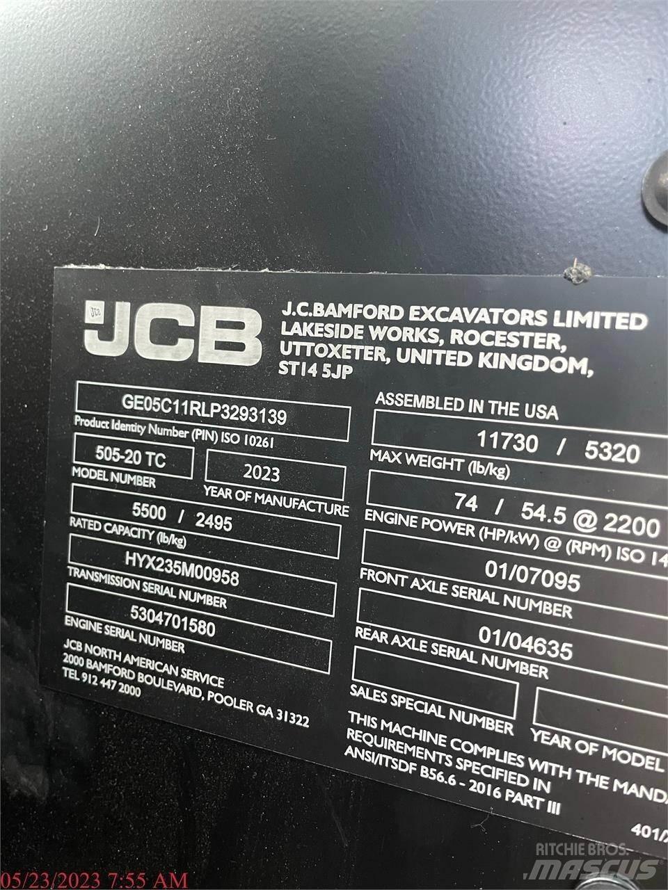 JCB 505-20TC Chariot télescopique