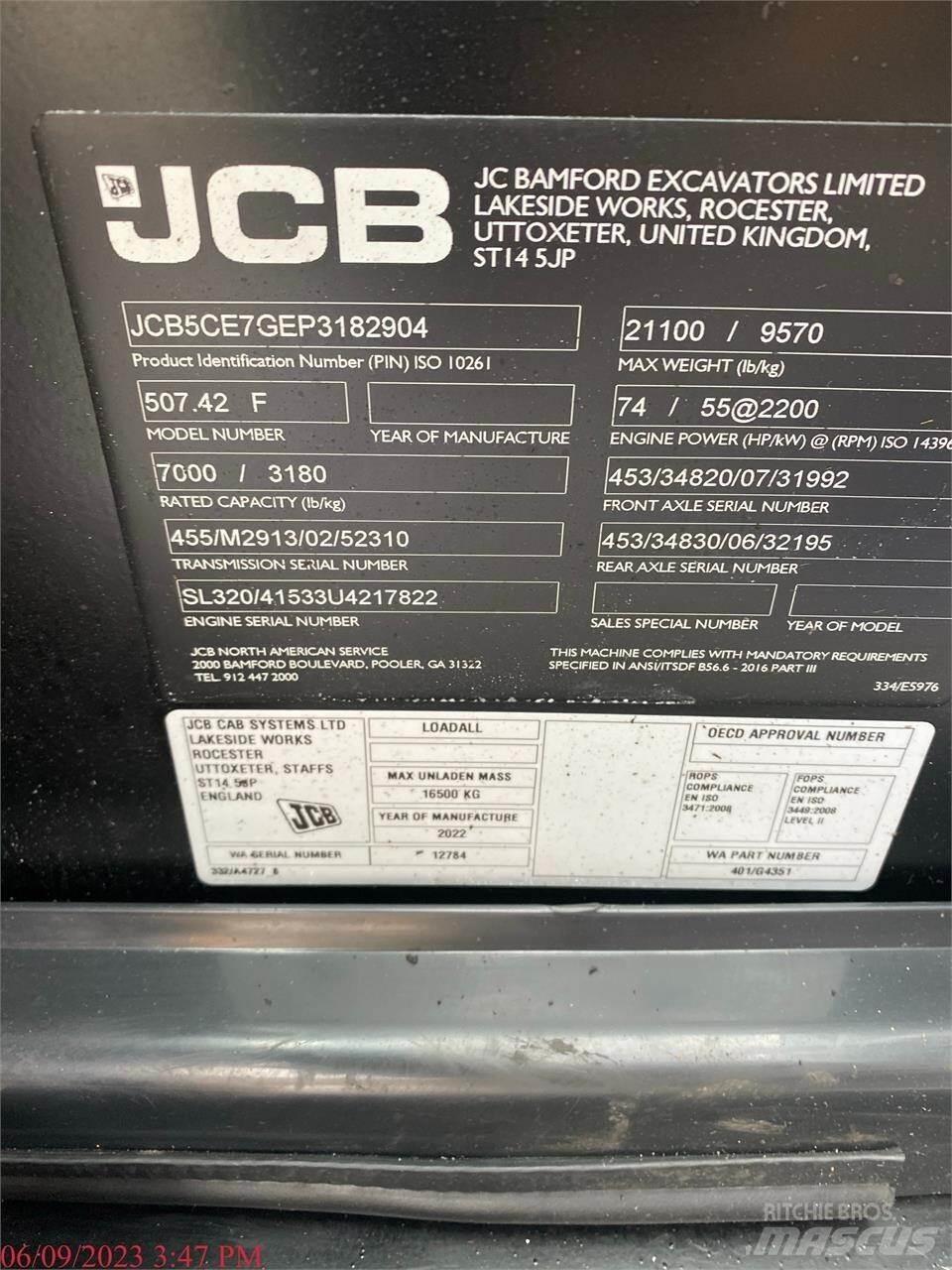 JCB 507-42 Chariot télescopique