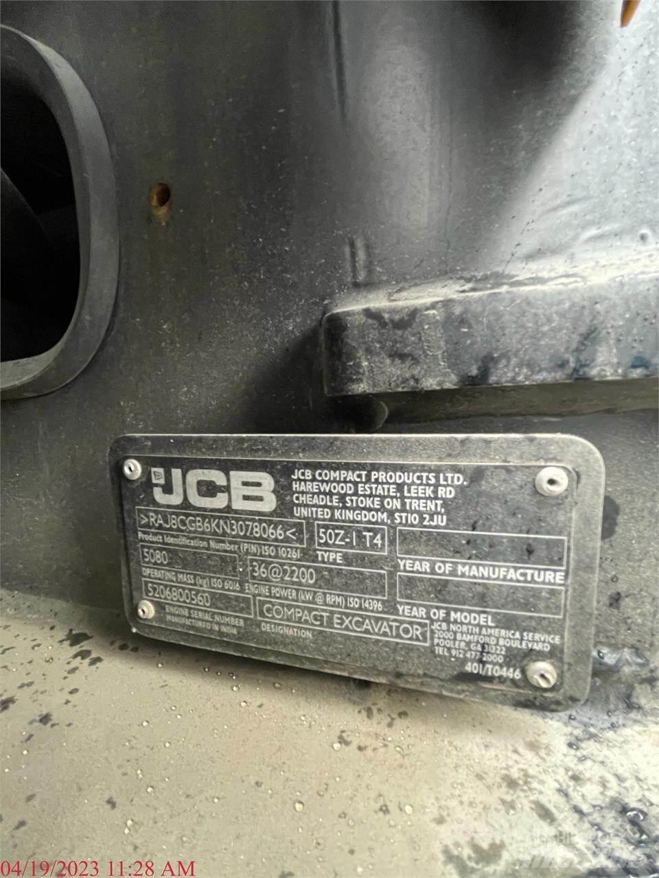 JCB 50Z-1 Mini pelle < 7t