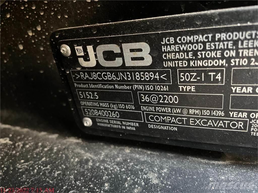 JCB 50Z-1 Mini pelle < 7t