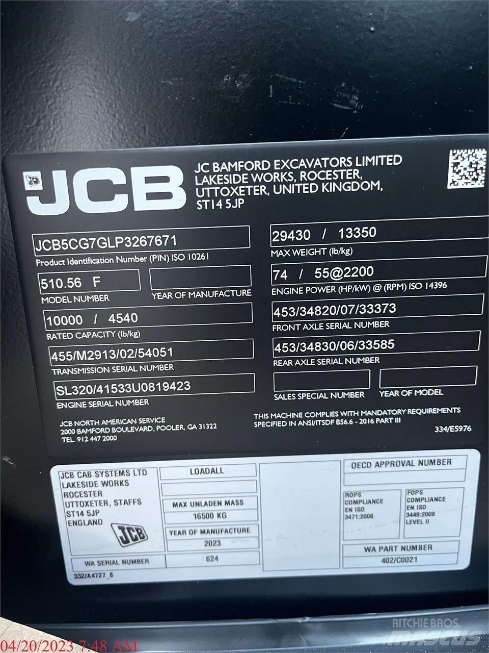 JCB 510-56 Chariot télescopique