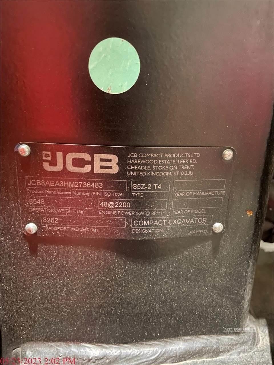 JCB 85Z-2 Pelle sur chenilles