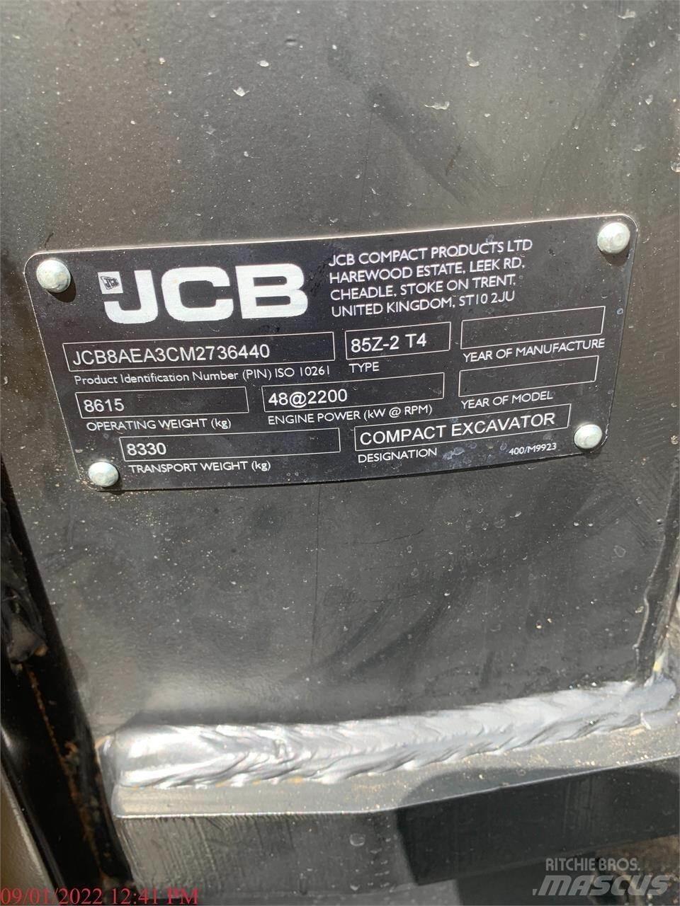 JCB 85Z-2 Pelle sur chenilles