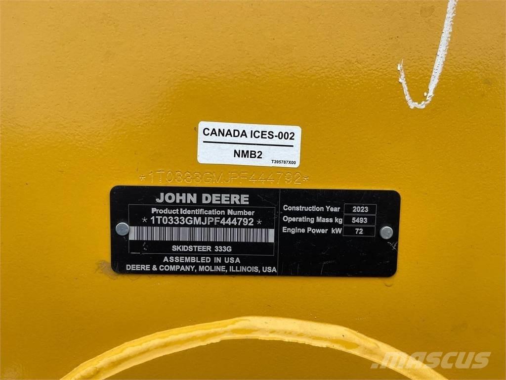 John Deere 333G Chargeuse compacte
