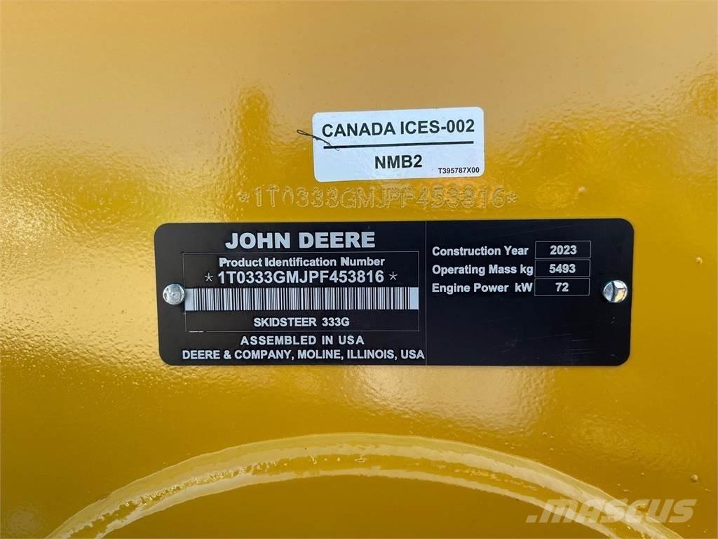 John Deere 333G Chargeuse compacte