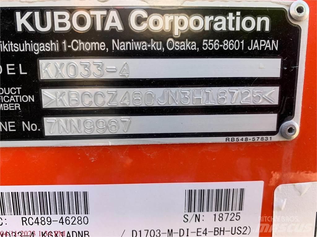 Kubota KX033-4 Mini pelle < 7t