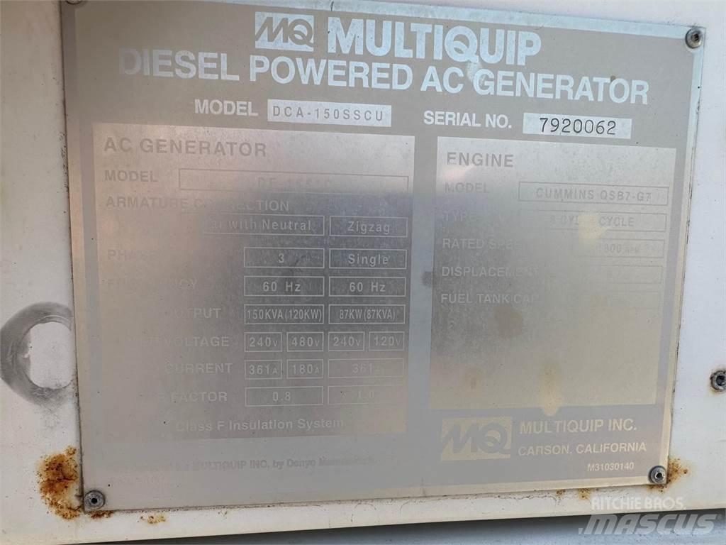 MultiQuip 150 KVA Autres générateurs