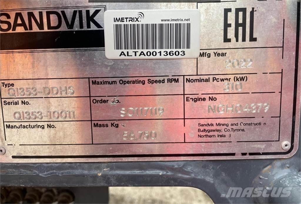 Sandvik QI353-DDHS Concasseur