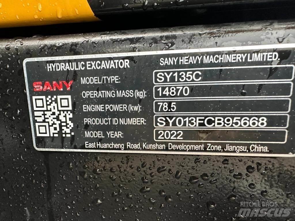 Sany SY135C Pelle sur chenilles