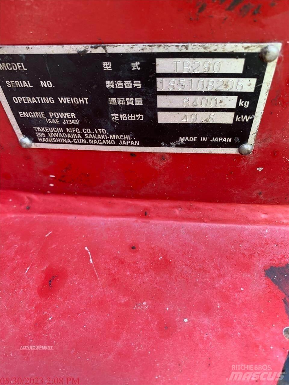 Takeuchi TB290 Pelle sur chenilles