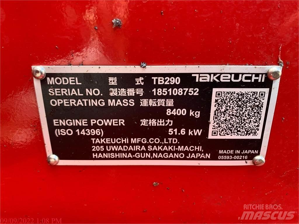 Takeuchi TB290 Pelle sur chenilles