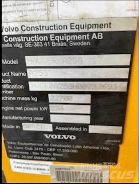 Volvo A25G Tombereau articulé