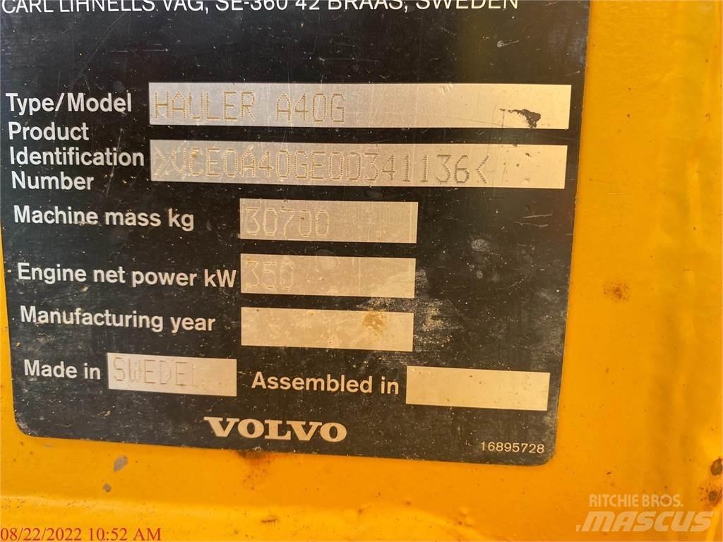 Volvo A40G Tombereau articulé