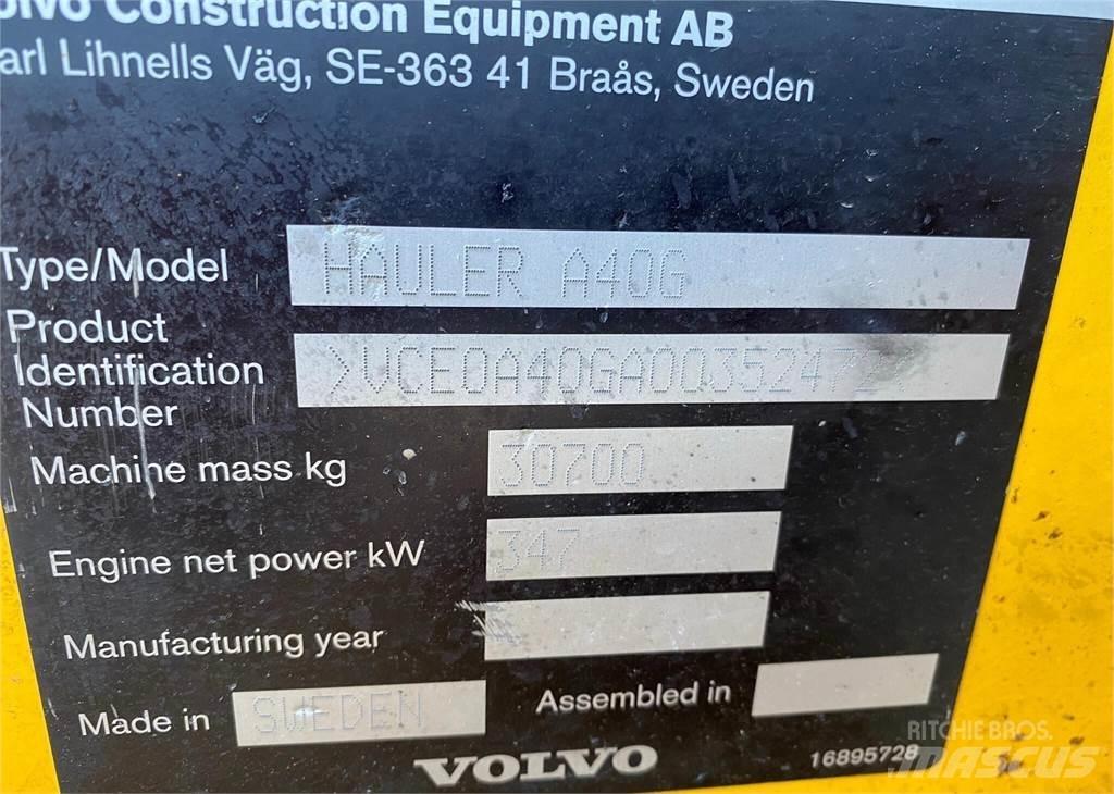 Volvo A40G Tombereau articulé