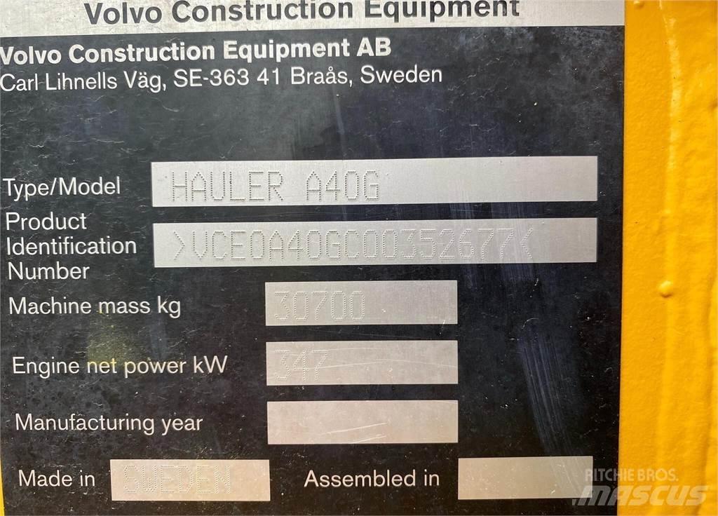 Volvo A40G Tombereau articulé