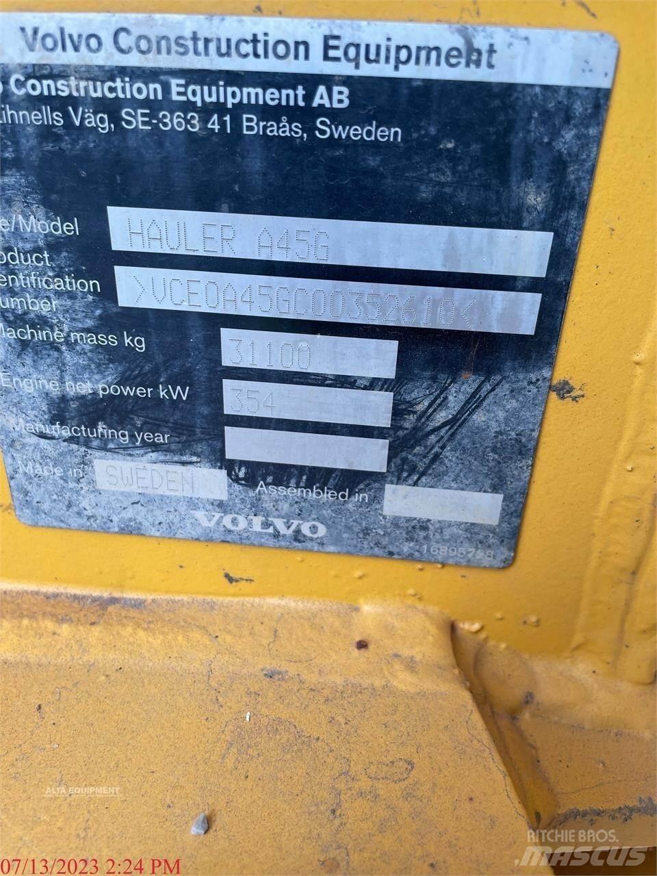 Volvo A45G Tombereau articulé