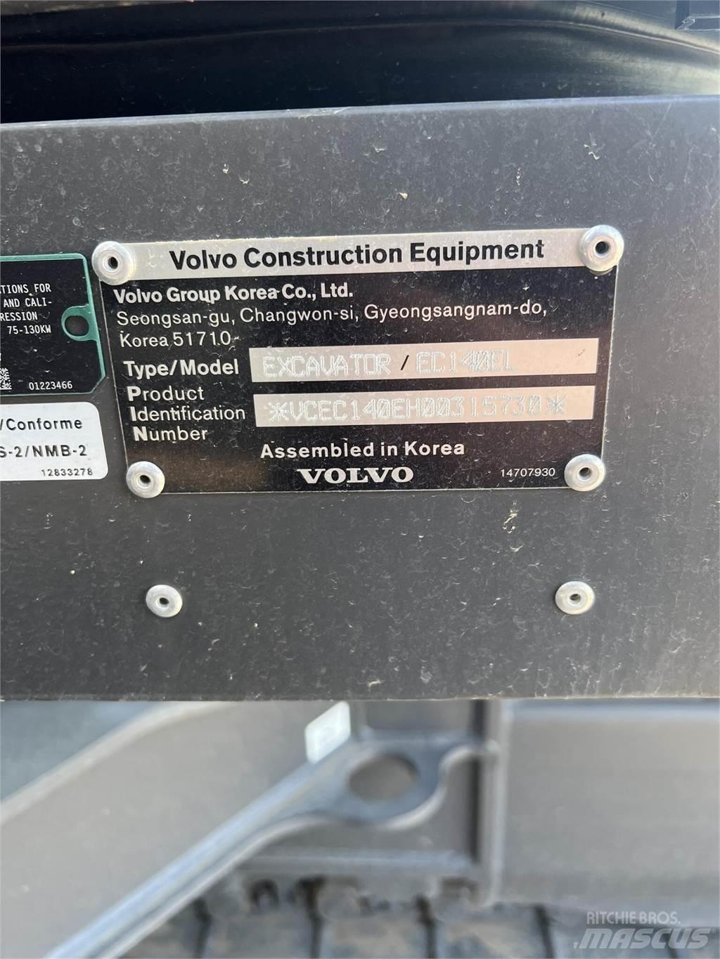 Volvo EC140EL Pelle sur chenilles