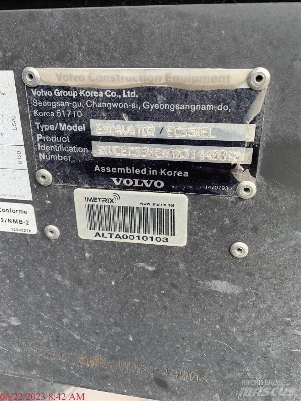 Volvo EC350EL Pelle sur chenilles