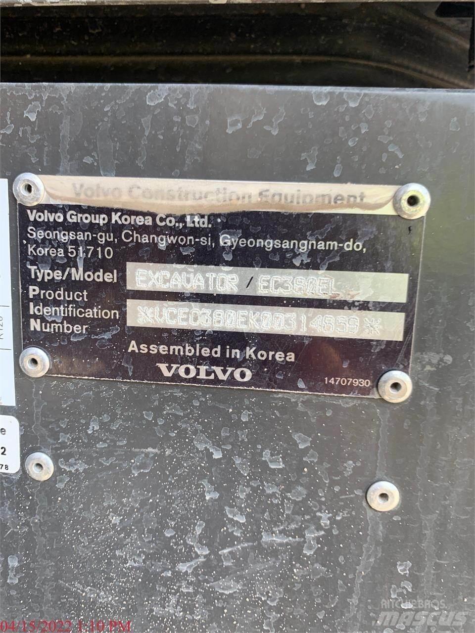 Volvo EC380EL Pelle sur chenilles