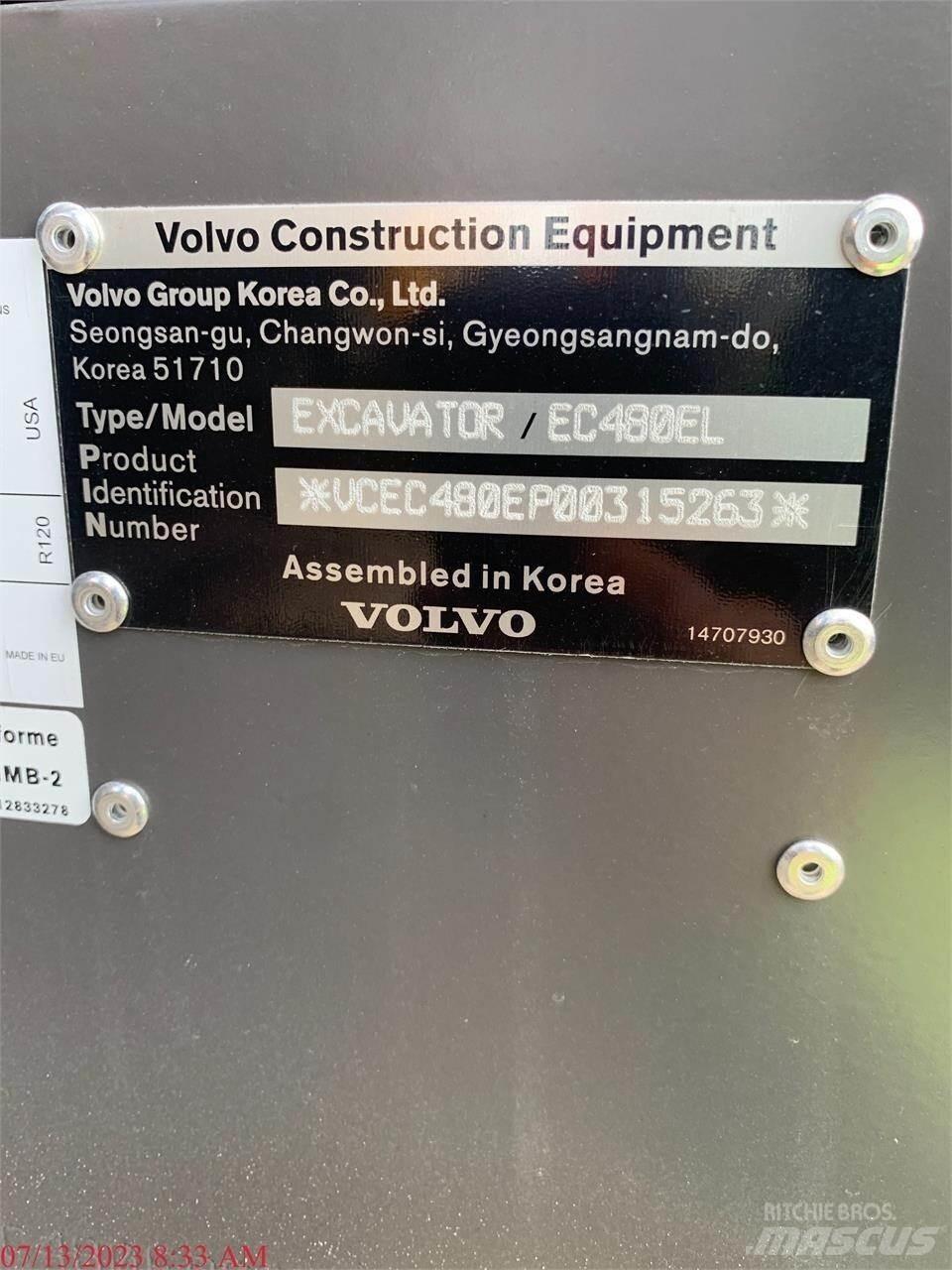 Volvo EC480EL Pelle sur chenilles