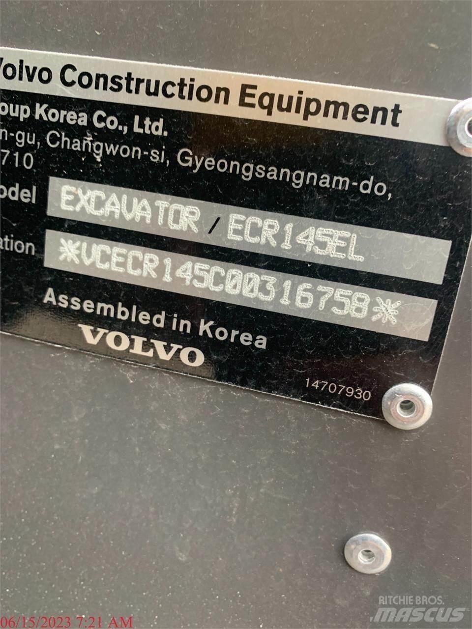 Volvo ECR145EL Pelle sur chenilles