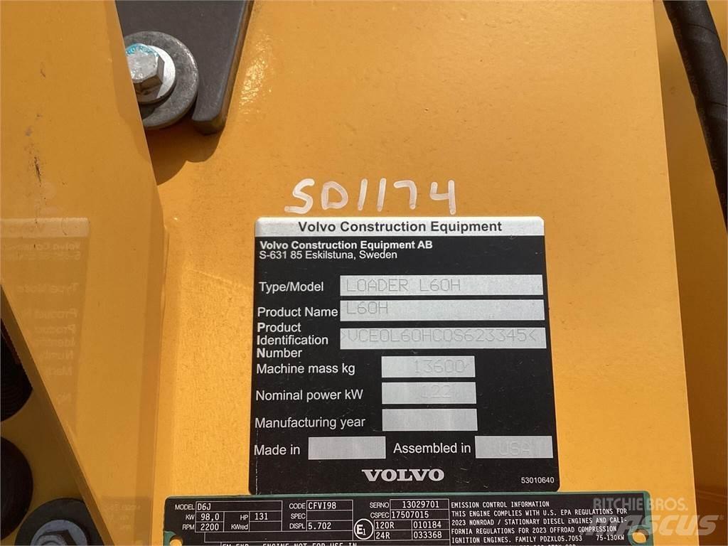 Volvo L60H Chargeuse sur pneus
