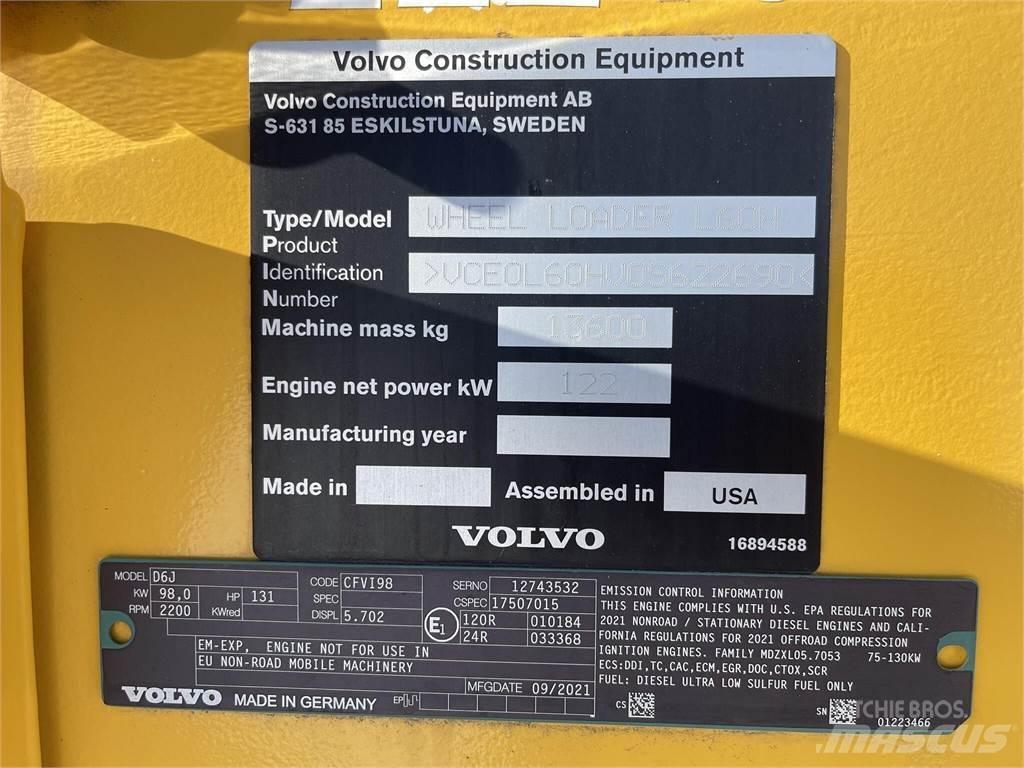 Volvo L60H Chargeuse sur pneus