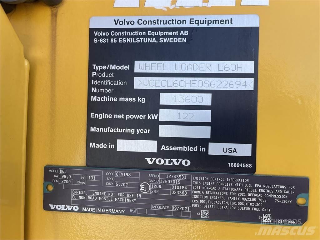 Volvo L60H Chargeuse sur pneus