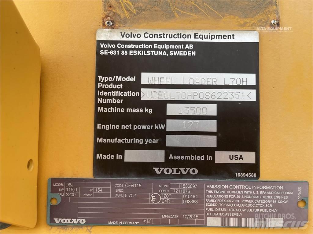 Volvo L70H Chargeuse sur pneus
