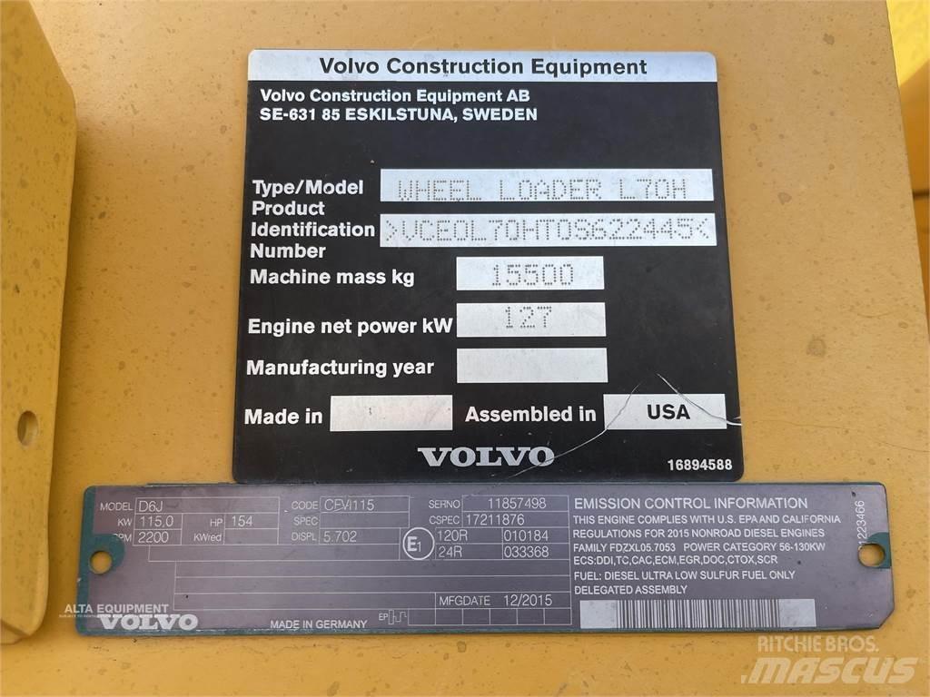 Volvo L70H Chargeuse sur pneus