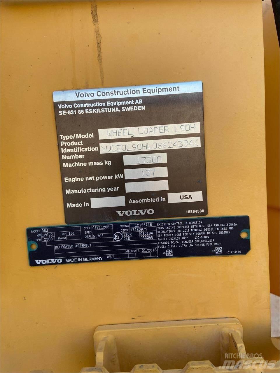 Volvo L90H Chargeuse sur pneus