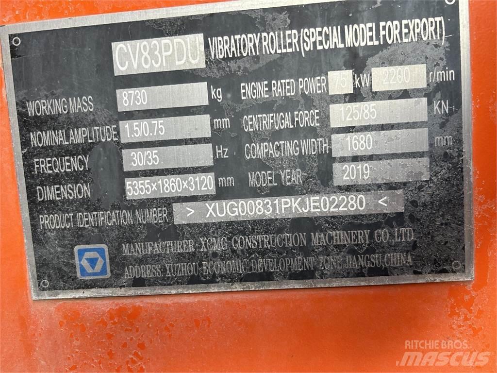 XCMG CV83PDU Rouleaux tandem