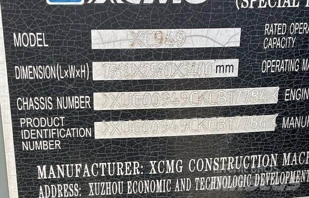 XCMG XC949 Chargeuse sur pneus