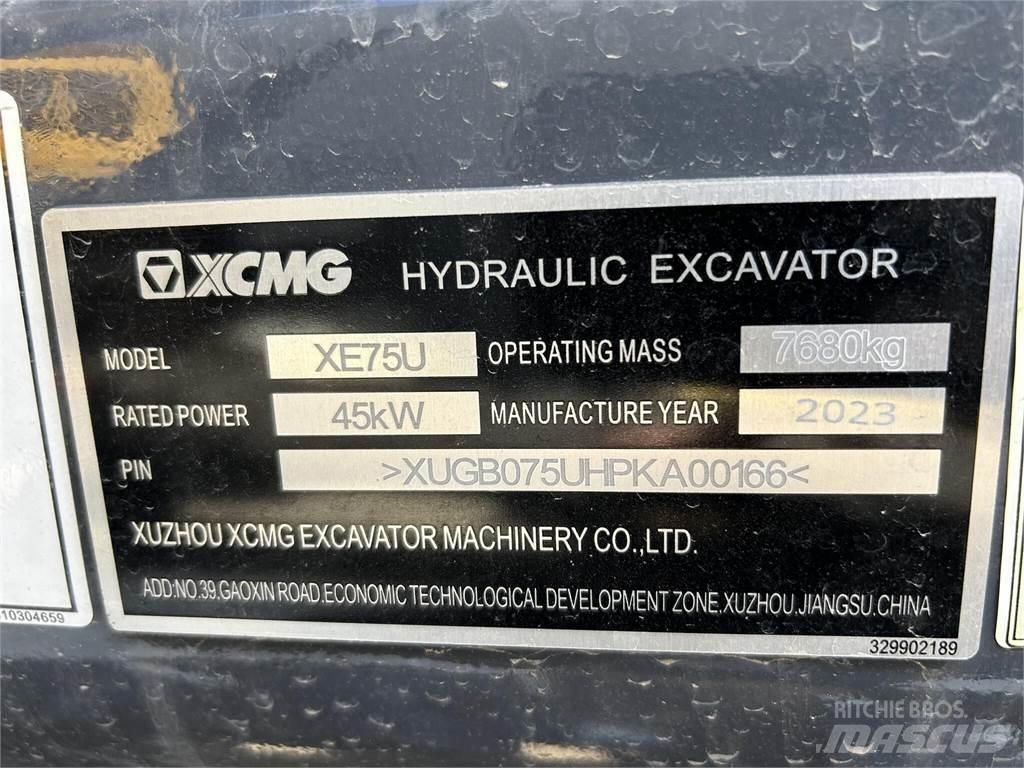 XCMG XE75U Pelle sur chenilles