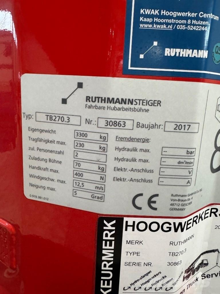 Ruthmann TB 270 Camion nacelle