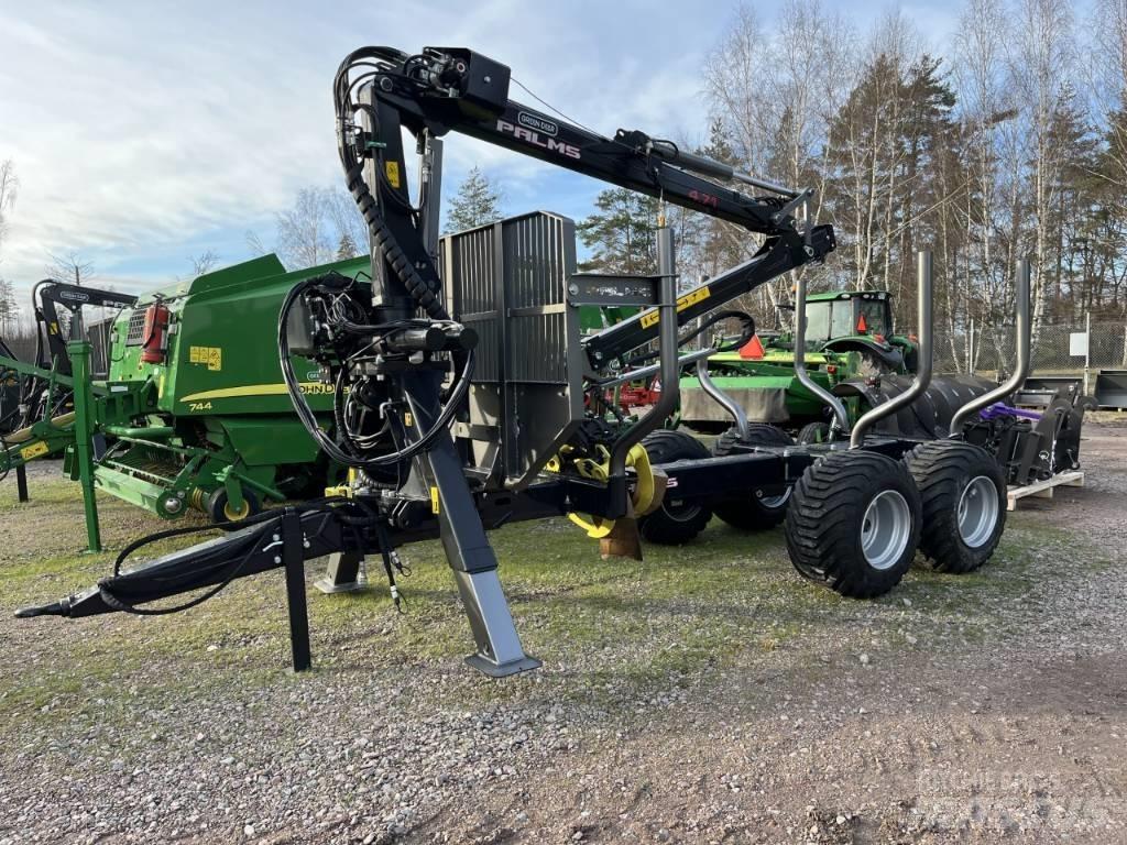 Palms 8T och 9T Remorque forestière avec grue