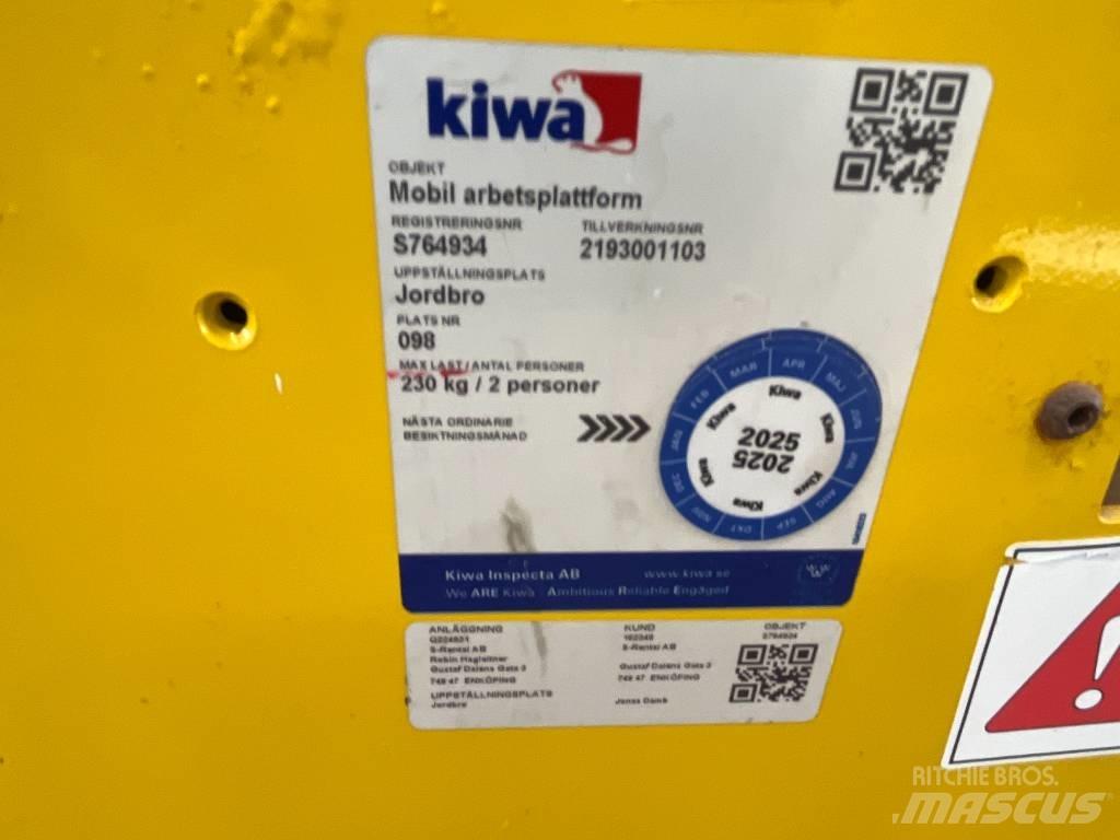 Saxlift GMG 930 ED, Nacelle ciseaux