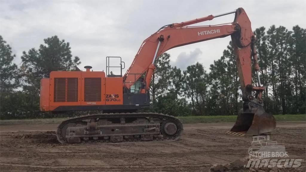 Hitachi ZX 670 Pelle sur chenilles
