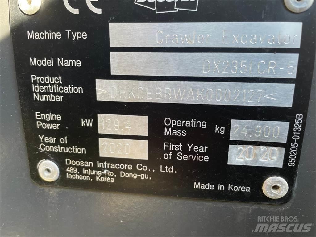 Doosan DX235 LRC Pelle sur chenilles
