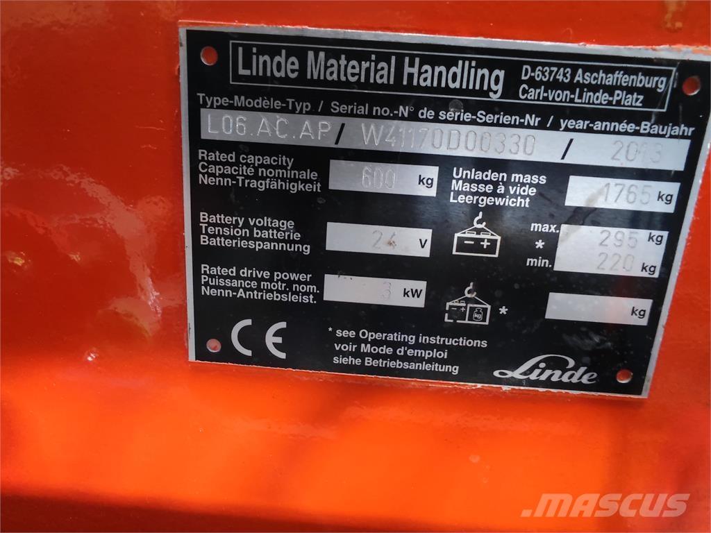 Linde L06 AC AP Gerbeurs Automoteurs