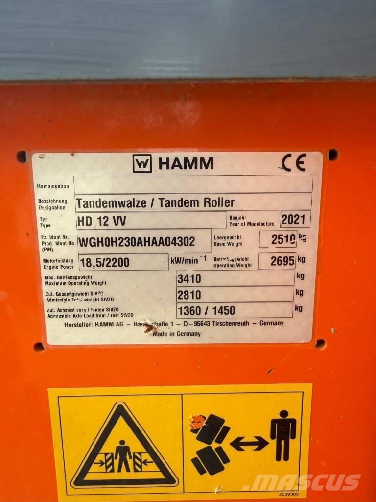 Hamm HD 12 Rouleaux tandem