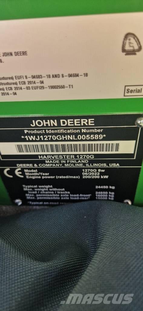 John Deere 1270 G Abatteuse