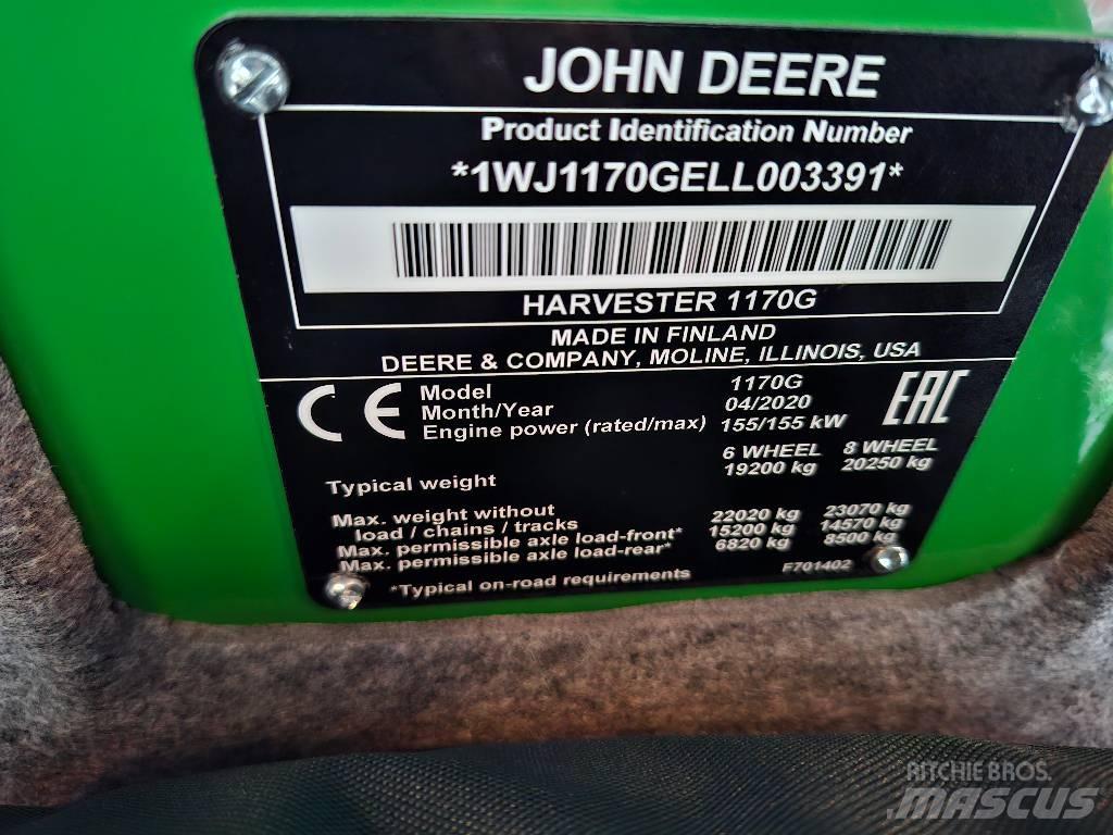 John Deere 1170G Abatteuse